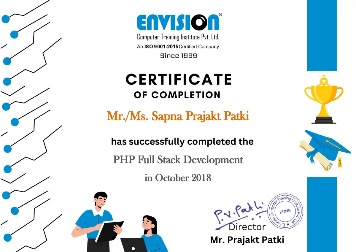 PHP Full Stack Development Certification
            